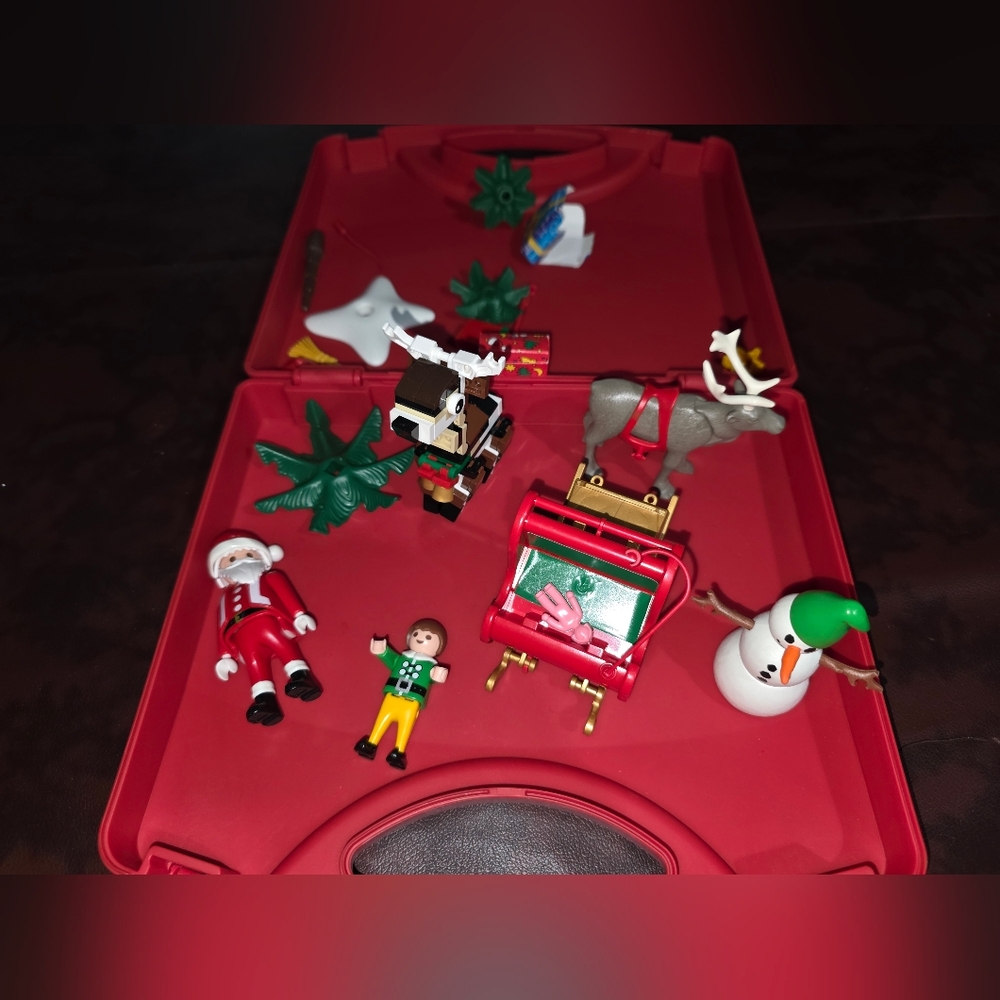Festive Holiday Playset with Santa and Friends